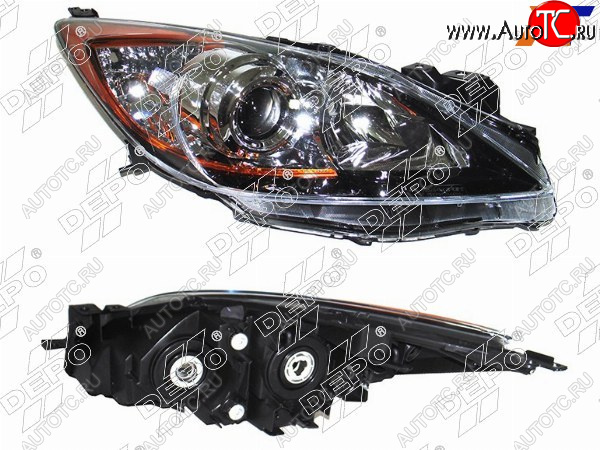 18 349 р. Фара MAZDA 3AXELLA 08-13 RH (Евросвет) DEPO 216-1158R-LDEM2  с доставкой в г. Керчь