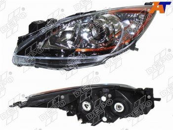 18 349 р. Фара Mazda 3 08-13  Axela 09-13 (Спереди Слева) DEPO 216-1158L-LDEM2  с доставкой в г. Керчь. Увеличить фотографию 1