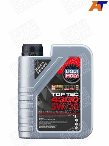 2 099 р. Масло моторное LIQUI MOLY Top Tec 4300 5W-30 C2 1л LIQUI MOLY 2323  с доставкой в г. Керчь. Увеличить фотографию 1