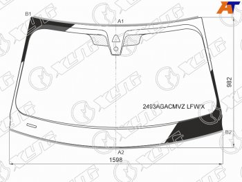 12 249 р. Стекло лобовое (Камера Датчик дождя Молдинг) BMW X5 18-  X7 18- XYG 2493AGACMVZ LFW/X  с доставкой в г. Керчь. Увеличить фотографию 1