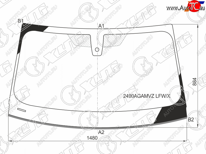 7 699 р. Стекло лобовое (Датчик дождя Молдинг 4D SED) XYG BMW 3 серия G20 седан (2018-2022)  с доставкой в г. Керчь