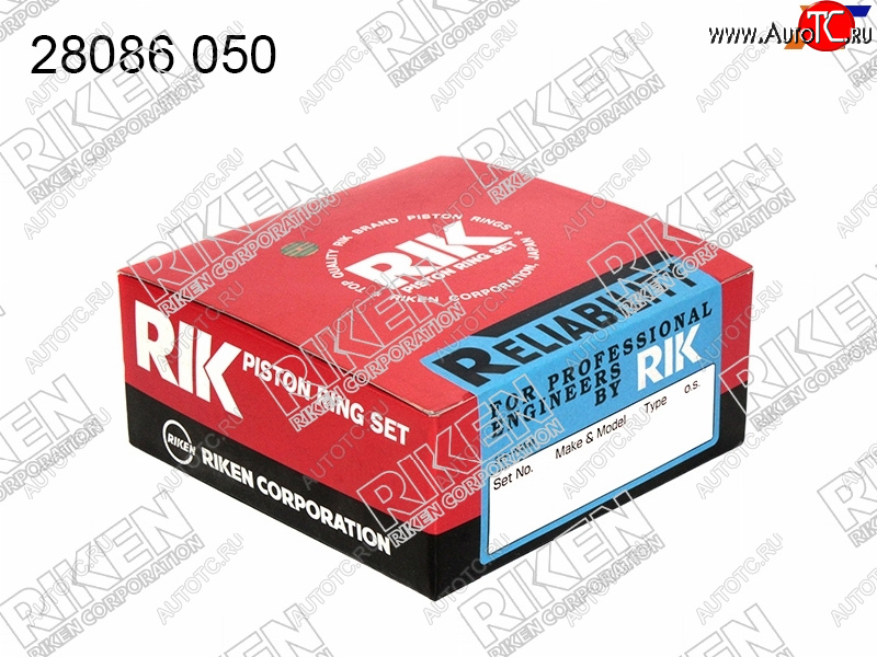 3 699 р. Кольца поршневые (комплект) 0,50 2AZ-FE RIKEN  Toyota Camry  XV40 - RAV4  XA305  с доставкой в г. Керчь
