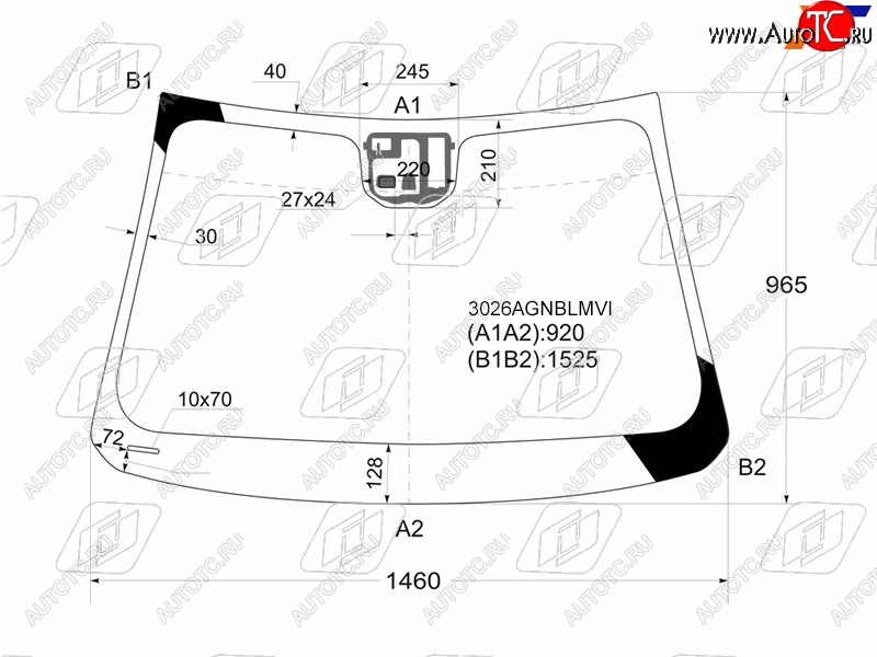 6 999 р. Стекло лобовое (Датчик дождя) Chevrolet Cruze 09-15  Daewoo Lacetti 08-11 FUYAO 3026AGNBLMVI  с доставкой в г. Керчь