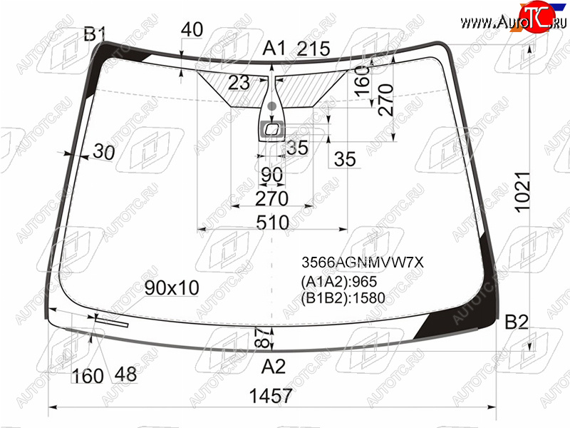 8 499 р. Стекло лобовое (Датчик дождя Молдинг) Ford Focus 04-11  Focus RS 09-11  Focus ST 05-10 FUYAO 3566AGNMVW7X  с доставкой в г. Керчь
