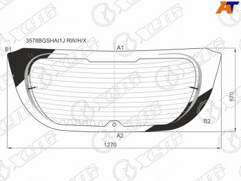Стекло заднее (Цвет зеленый Обогрев Антенна) Ford Focus 14-19 XYG 3578BGSHAI1J RW/H/X
