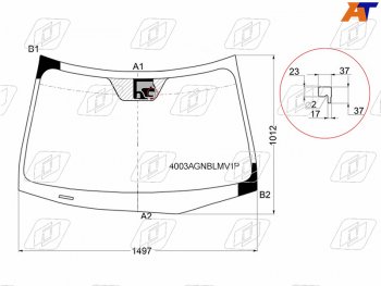 7 399 р. Стекло лобовое (Датчик дождя) Honda Accord 08-11  Acura TSX 08-14 FUYAO 4003AGNBLMV1P  с доставкой в г. Керчь. Увеличить фотографию 1