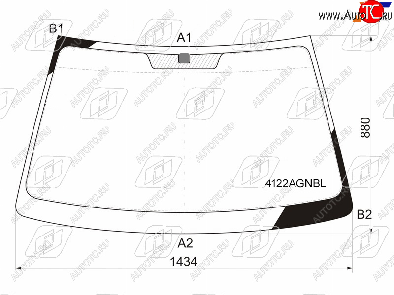 5 849 р. Стекло лобовое Hyundai Elantra 00-09  Avante 00-06                                                  FUYAO 4122AGNBL  с доставкой в г. Керчь