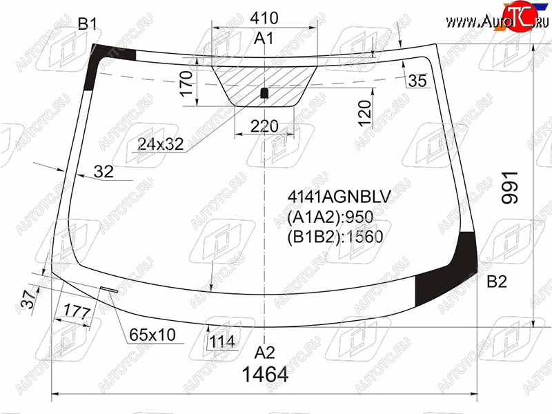5 999 р. Стекло лобовое Hyundai ix35 09-15  Tucson 09-15 FUYAO 4141AGNBLV  с доставкой в г. Керчь