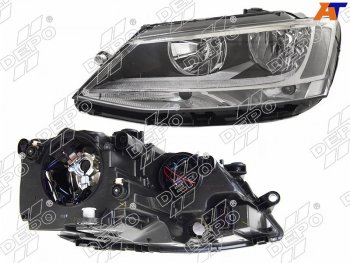 14 249 р. Фара Volkswagen Jetta 10-14 (Спереди Слева) DEPO 441-11G6LMLDEM2  с доставкой в г. Керчь. Увеличить фотографию 1
