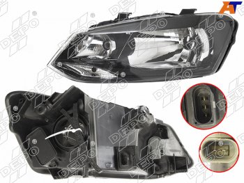 10 349 р. Фара VW POLO 10-20 LH 4D с корректором                                                               DEPO 441-11G9LMLDEM2  с доставкой в г. Керчь. Увеличить фотографию 1