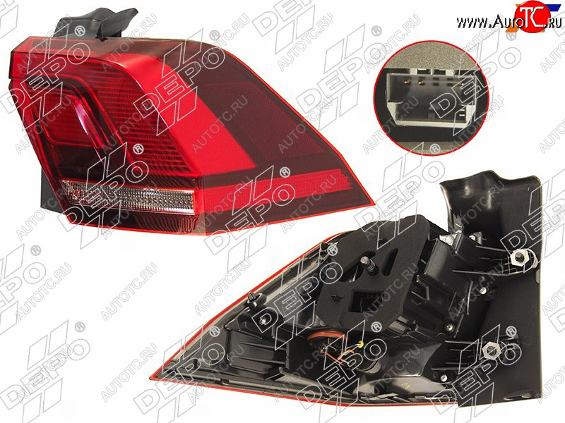 13 449 р. Фонарь задний VW TIGUAN 16- RH LED                                                                   DEPO 441-19AMR-WE  с доставкой в г. Керчь