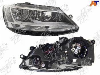 14 249 р. Фара Volkswagen Jetta 10-14 (Спереди Справа) DEPO 441-11G6RMLDEM2  с доставкой в г. Керчь. Увеличить фотографию 1