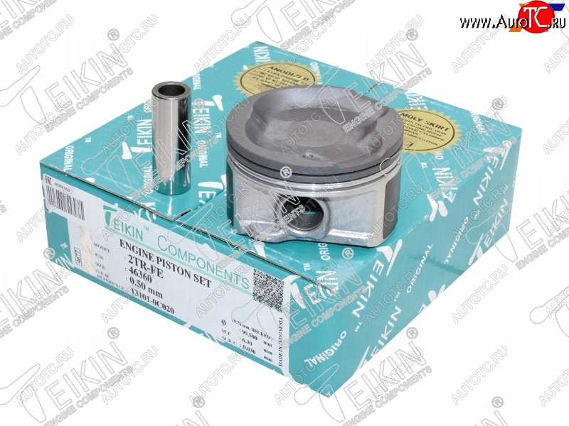 7 899 р. Поршни (к-т 4 шт) 050 TOYOTA HILUXHIACEFORTUNERLC PRADO 2TR-FE 05- TEIKIN 46360 050  с доставкой в г. Керчь