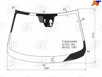 9 299 р. Стекло лобовое (Две камеры Датчик дождя Молдинг) Mazda 6 12- FUYAO 5180AGNCMW  с доставкой в г. Керчь. Увеличить фотографию 1