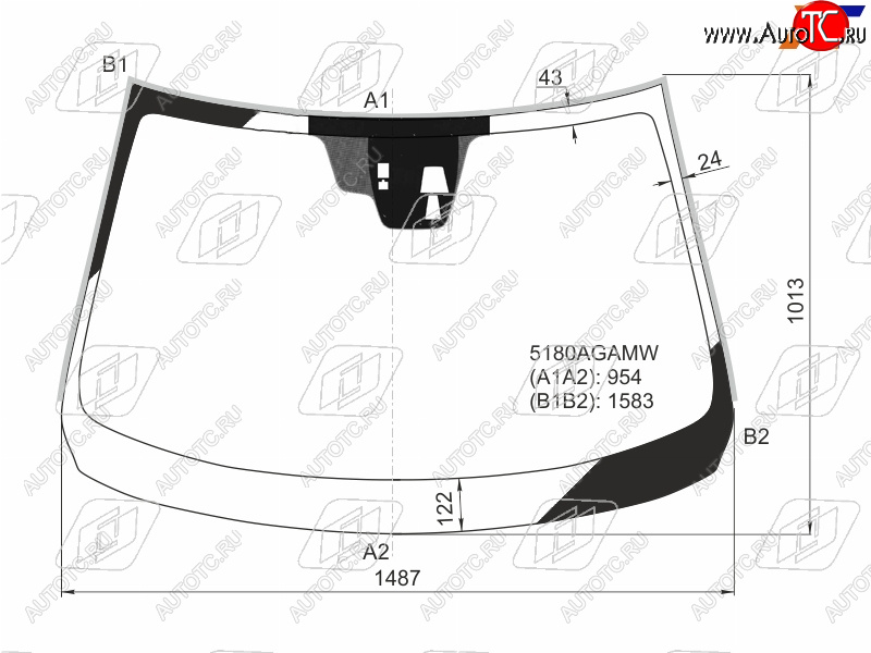 9 299 р. Стекло лобовое (Две камеры Датчик дождя Молдинг) Mazda 6 12- FUYAO 5180AGNCMW  с доставкой в г. Керчь