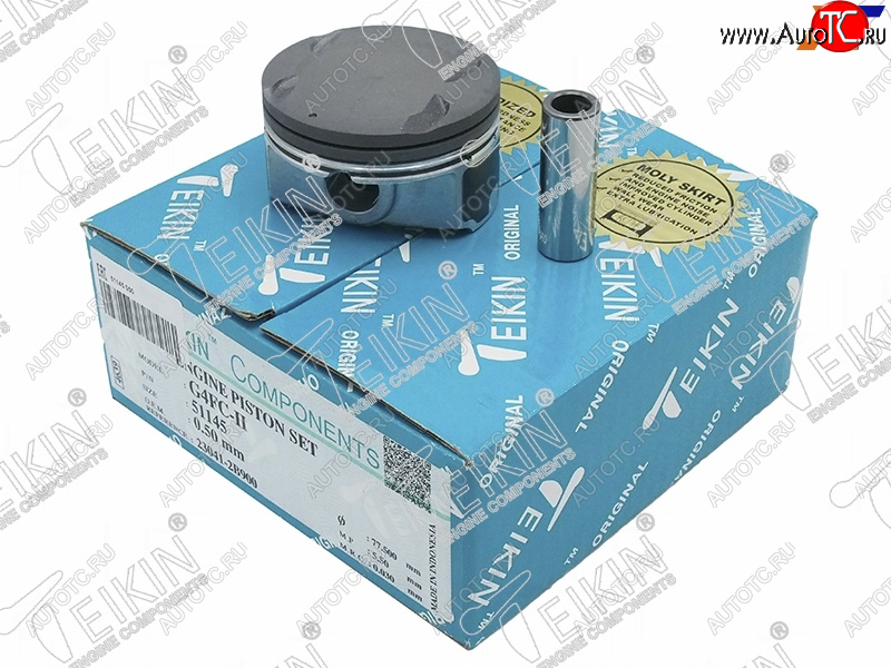 5 799 р. Поршни (к-т 4 шт) HYUNDAI SOLARISELANTRAI20I30KIA CEEDSOULCERATO 1,41,6 G4FAG4FC 10- TEIKIN 51145 050  с доставкой в г. Керчь