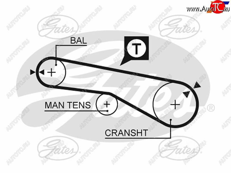 889 р. Ремень балансировочного вала HYUNDAI SONATA EF 02-SANTA FE 00-CHERY TIGGO 2.0 05-MITSUBISHI L200 GATES 5257XS  с доставкой в г. Керчь