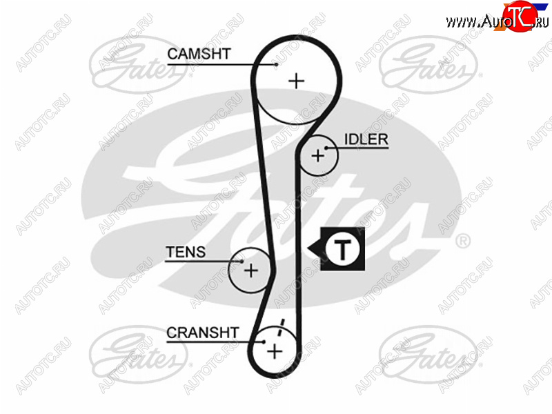 1 449 р. Ремень ГРМ HYUNDAI ACCENT 1.61.4 16V 06-KIA RIO1.41.6 16V 05-11CERATO 04-09 GATES 5479XS  с доставкой в г. Керчь