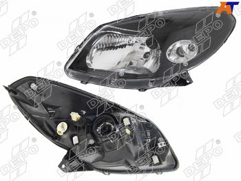 13 249 р. Фара RENAULT SANDEROSANDERO STEPWAY 10-14 LH черная                                                 DEPO 551-1170L-LDEM2  с доставкой в г. Керчь. Увеличить фотографию 1