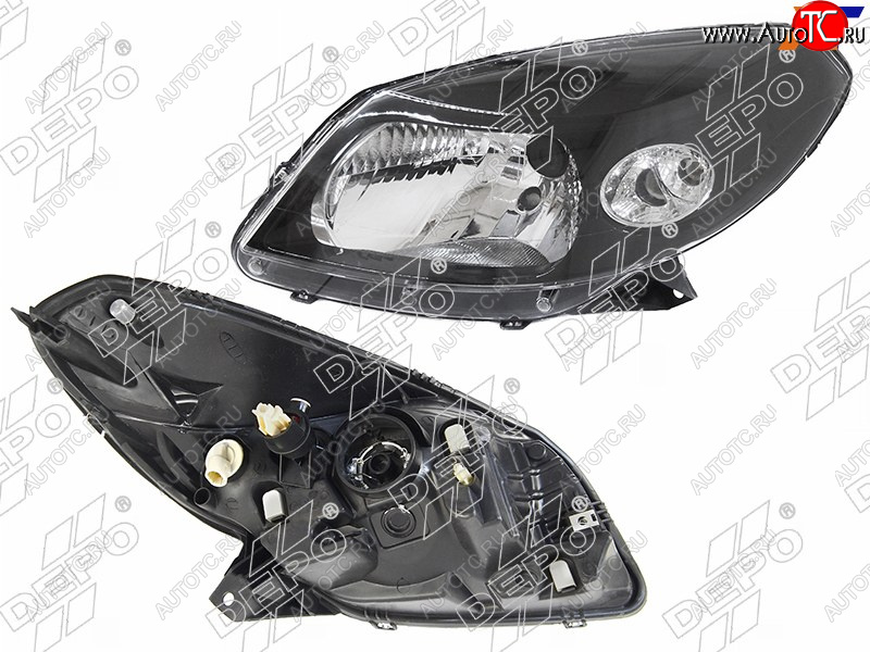 13 249 р. Фара RENAULT SANDEROSANDERO STEPWAY 10-14 LH черная                                                 DEPO 551-1170L-LDEM2  с доставкой в г. Керчь