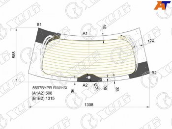 Стекло заднее (Затемненное Обогрев) Mitsubishi Outlander 12-22 XYG 5697BYPR RW/H/X