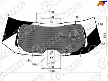 Стекло заднее (Затемненное Обогрев Антенна) Nissan X-Trail 13-22  Rogue 14-21 XYG 6091BGYRZ RW/H/X