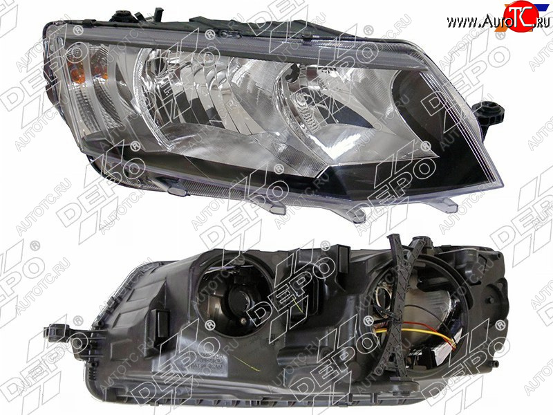 12 199 р. Фара Skoda Octavia 12-17 (Спереди Справа) DEPO 665-1126RMLDEM2  с доставкой в г. Керчь