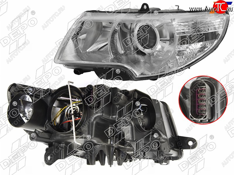 17 949 р. Фара SKODA SUPERB 08-13 LH DEPO 665-1116LMLDBEM  с доставкой в г. Керчь