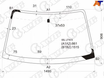 7 199 р. Стекло лобовое Subaru Legacy 98-03  Outback 98-03  Legacy B4 98-03  Legacy Lancaster 98-03 XYG 66L LFW/X  с доставкой в г. Керчь. Увеличить фотографию 1