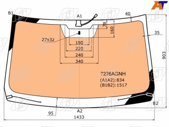 16 949 р. Стекло лобовое (Обогрев полный) Nissan Terrano 14-22  Renault Duster 10-21  Sandero 09-14  Sander FUYAO 7276AGNH  с доставкой в г. Керчь. Увеличить фотографию 1