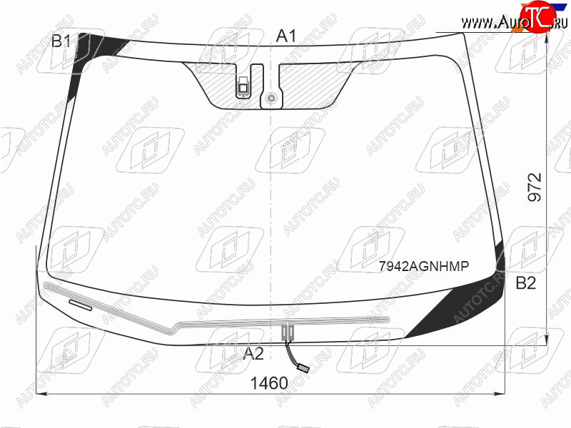 11 299 р. Стекло лобовое (Обогрев щеток Датчик дождя Молдинг) Subaru Legacy 17-19  Outback 14-21  Legacy B FUYAO 7942AGNHMP  с доставкой в г. Керчь