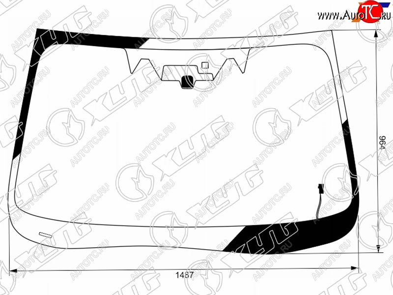 14 349 р. Стекло лобовое (Обогрев щеток Две камеры Датчик дождя) Subaru Forester 18- XYG 7944AGNCHMV LFW/H/X  с доставкой в г. Керчь