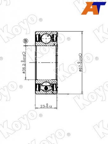 1 849 р. Подшипник привода TOYOTA SCEPTERGRACIACORONAMARK 2CROWNARISTO 4WD (в металле) 92- KOYO 83A831GC5  с доставкой в г. Керчь. Увеличить фотографию 1
