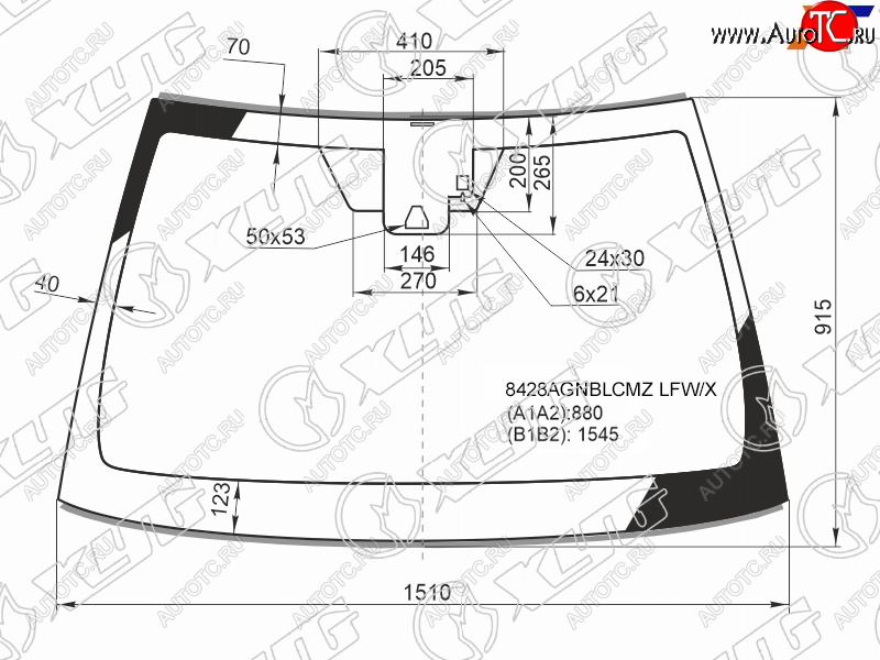 7 999 р. Стекло лобовое (Камера Датчик дождя Молдинг) Toyota Camry (XV70) 17-21  Camry UAEUSA 17-20 XYG 8428AGNBLCMZ LFW/X  с доставкой в г. Керчь