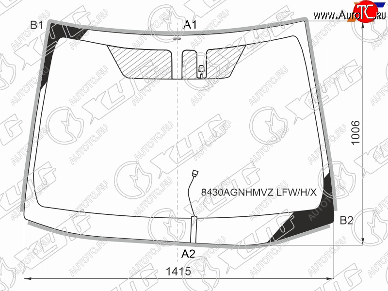 10 249 р. Стекло лобовое (Обогрев щеток Датчик дождя Молдинг) Toyota Corolla (E210) 18-22 XYG 8430AGNHMVZ LFW/H/X  с доставкой в г. Керчь