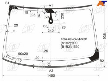 Стекло лобовое (Датчик дождя Молдинг) Audi A5 11-16  S5 11-17 FUYAO 8592AGNGYMVZ6P