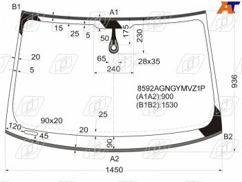 Стекло лобовое (Датчик дождя Молдинг) Audi A5 07-11  S5 07-11 FUYAO 8592AGNGYMVZ1P
