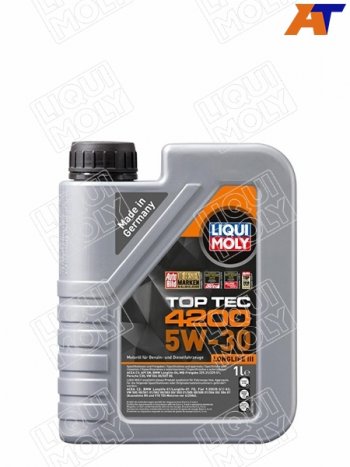 2 359 р. Масло моторное LIQUI MOLY Top Tec 4200 5W-30 NG SP/C3/C2 1л LIQUI MOLY 8972 LIQUI MOLY 8972  с доставкой в г. Керчь. Увеличить фотографию 1