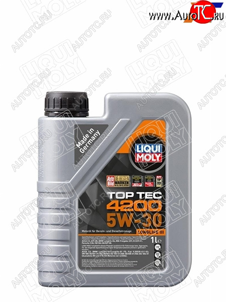 2 359 р. Масло моторное LIQUI MOLY Top Tec 4200 5W-30 NG SP/C3/C2 1л LIQUI MOLY 8972 LIQUI MOLY 8972  с доставкой в г. Керчь