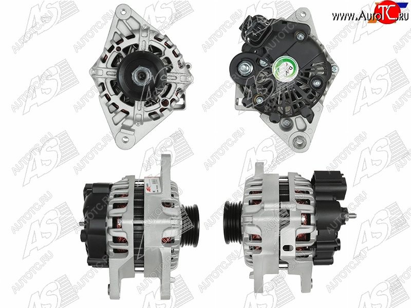 17 999 р. Генератор HYUNDAI ACCENT 1.51.6 03-09TUCSON 2.0 05-09KIA RIO 1.6 06-09SPORTAGE 2.0 05-06 12V 90A AS-PL A9008  с доставкой в г. Керчь