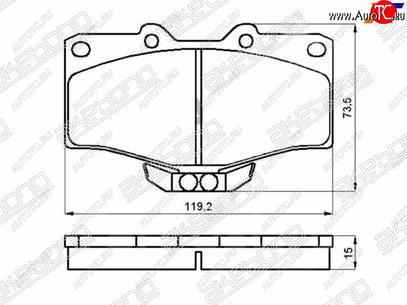 1 829 р. Колодки тормозные перед FL-FR SAT   Toyota Fortuner  AN50/AN60 - Land Cruiser Prado  J90  с доставкой в г. Керчь