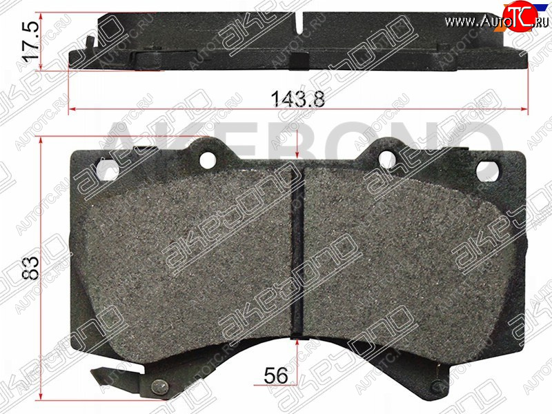 2 879 р. Колодки тормозные перед FL-FR SAT   Lexus LX570  J200 (2007-2022), Toyota Land Cruiser  200 (2007-2021)  с доставкой в г. Керчь