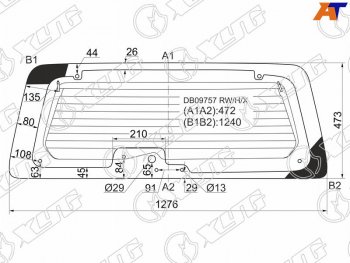 Стекло заднее с обогревом 8 отв. FORD MAVERICKESCAPE 00-07                                          XYG DB09757 RW/H/X