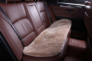 Квадраты на заднее сиденье (короткий ворс натур. мех ) Автопилот  (темно-бежевый)