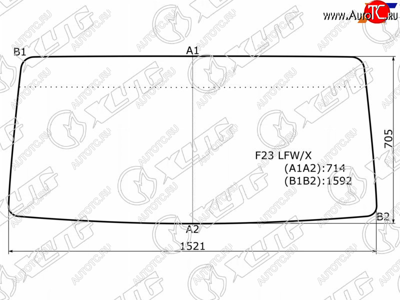 5 799 р. Стекло лобовое Nissan Atlas F 92-07  Atlas H 91-07 XYG F23 LFW  с доставкой в г. Керчь
