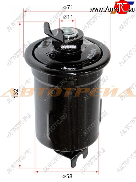 1 679 р. Фильтр топливный TOYOTA LAND CRUISER PRADOHILUX 3RZFE 95-02 MICRO FT1133  с доставкой в г. Керчь