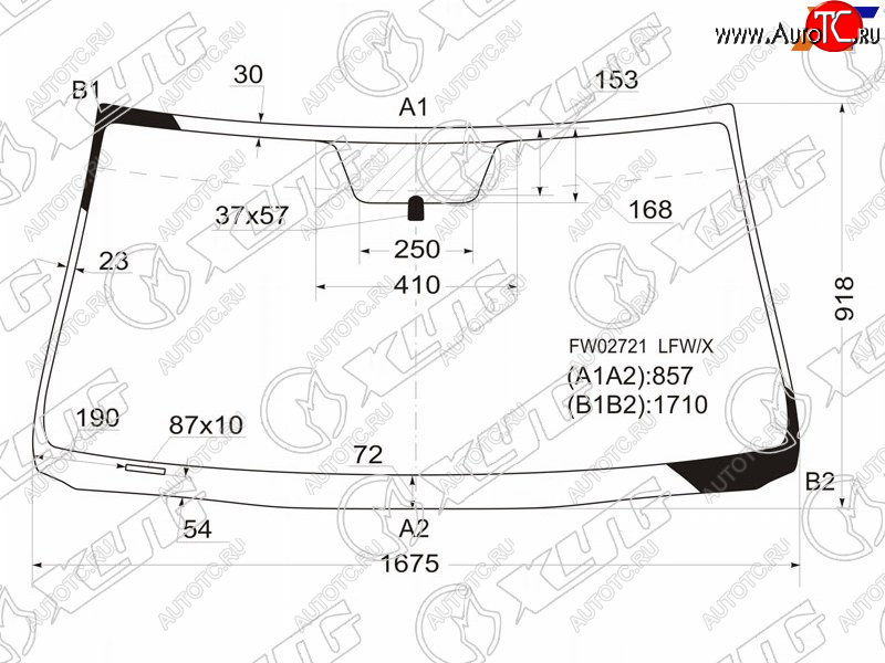 11 999 р. Стекло лобовое Toyota Sequoia 07-17  Tundra 06-22 XYG FW02721 LFW/X  с доставкой в г. Керчь