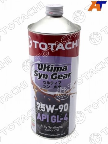 Масло трансмиссионное синтетическое TOTACHI Ultima Syn-Gear 75W-90 GL-4 1л TOTACHI G3501
