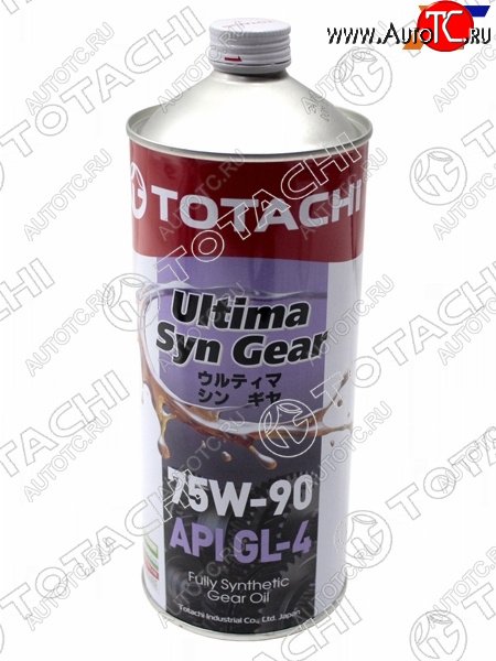 1 899 р. Масло трансмиссионное синтетическое TOTACHI Ultima Syn-Gear 75W-90 GL-4 1л TOTACHI G3501  с доставкой в г. Керчь