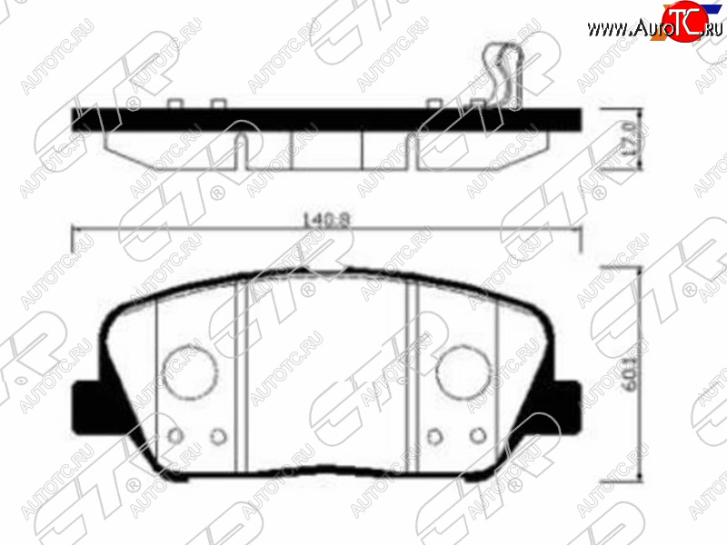 2 699 р. Колодки тормозные передние FR-FL SAT   Hyundai I30 ( 2 GD,  3 PD) (2011-2020), Hyundai I30 Fastback  PD (2017-2023), KIA Ceed ( 2 JD,  3 CD) (2012-2025), KIA Optima ( 3 TF,  4 JF,  JF) (2010-2020)  с доставкой в г. Керчь